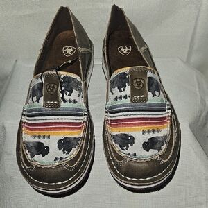 Ariat Multicolor Buffalo Print Loafers